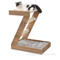 Хороший Z-образный дизайн прочный материал MDF SISAL MDF Faux Fur Cat Tree